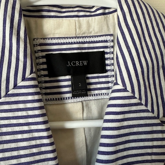 JCREW Seersucker Striped Jacket - Picture 4 of 4